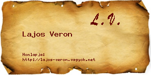 Lajos Veron névjegykártya